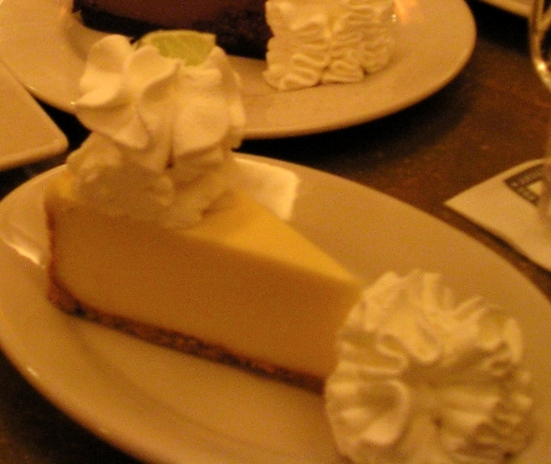 Key Lime Cheesecake at the Cheesecake Factory.